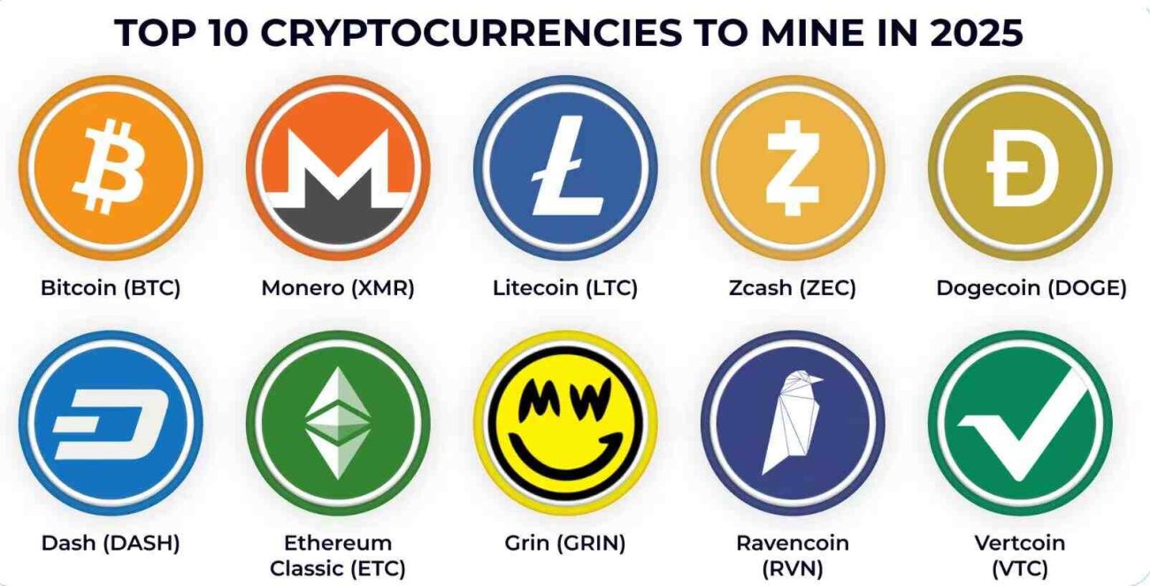 TOP 10 CRYPTOCURRENCIES TO MINE IN 2025 (1)